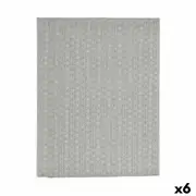 Tablecloth Thin Canvas Anti-stain Star 140 x 180 Cm Grey 6 Units