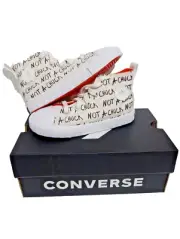 NEW Converse Untitled Hi 'Not A Chuck' Black/White/Egret Sneakers 173165C SZ 10
