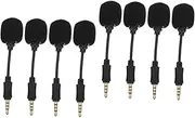 8 Pcs Mini Microphone Noise Reduction Microphone Portable Microphone Microphone Wired Micophone Microphone for Laptop Recording Microphone Small Microphone USB Plastic