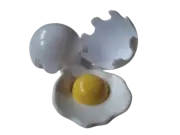 Play Food Life Size Large Egg Crackable New