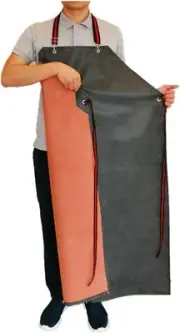 Thick Rubber Apron, 47.2 x 33.5 Inch Waterproof, Long Chemical Resistant,...