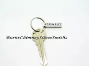 SPOILERS - A Whovian Custom Hand Stamped Aluminum Key Chain. Dr Who geek quote