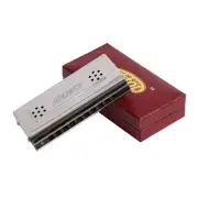 EASTTOP 10hole Double Sided Harmonica Tremolo Diatonic Harmonica Blues Harp C&G