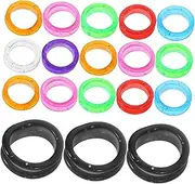 Scissor Finger Ring Inserts Hair Shears Finger Protectors Dog Grooming Tool 20pcs Set