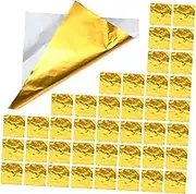 TIDTALEO 200Pcs Chocolate Foil Candy Wrappers Foil Paper Sheets for Easter Egg Wrapping Xmas Treats for Sweets Cookies and Snacks