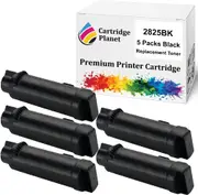5 Pack Black Compatible Toner Cartridge for Dell (3,000 Pages) for Dell H625 H625cdw H825 H825cdw S2825 S2825cdn