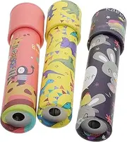 UPKOCH 3Pcs Cartoon Kaleidoscope for Educational Playthings for Color Recognition and Imagination Development Paper Material Present for Early Learning