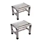 Shoe Changing Stool Step Stool Foot Rest Stainless Steel Shower Bench Household