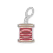 Riley Blake Designs Enamel Happy Charm Red Stitch Spool Cottage by Lori Holt