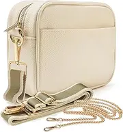 [Lily England] Crossbody Bags for Women - Vegan Leather Crossbody Handbag with an Adjustable Wide Strap and Chain - Versatile Over the Shoulder Bag for Women: The Ultimate Ladies' Cross Body Bag