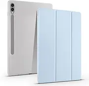 Clear Tablet Case Compatible with Samsung Galaxy Tab A8 (2021) 10.5inch SM-X200/X205U,TPU Slim Cover Auto Wake/Sleep Smart Lightweight Protective Case w/Pencil Holder Shockproof Cover.Blue