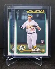 2024 Topps Update Series #US131 Zack Gelof Rookie Debut RC Lot Oakland Athletics