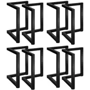 Oikiture 8X Coffee Dining Table Legs Bench Steel Metal Industrial 71 X 71CM