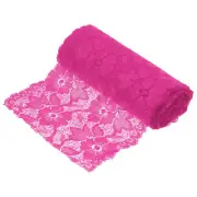 6.3 Inch Wide 5 Yard Lace Ribbon Floral Pattern Rose Red Lace Trim Ribbon