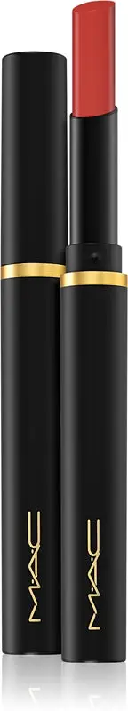 MAC Cosmetics Powder Kiss Velvet Blur Slim Stick Matte Moisturizing Lipstick Color Devoted To Chili 2 g