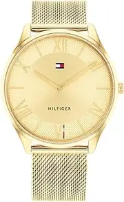 [Tommy Hilfiger] Men's BeCKer 1710515 Dress Quartz Watch, Gold, 43 mm Case Diameter