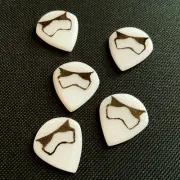 Woodland Cast Runic Guitar Picks. 5 PACK Storm Trooper Jazz XL 2.5-3mm