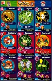BURGER KING POKEMON MASTER TRAINER CARDS, UNCUT SHEET # 08, CHARIZARD