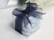 100 Piece Pack - Clear Plastic 6cm Square Cube Gift Box - Wedding Anniversary Birthday Macaron