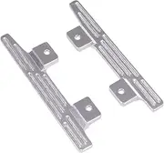Ｓｉｍｈｏａ 2 Pieces 1/12 RC Car Foot Pedals Metal Side Steps Foot Plate RC Crawler Side Pedal for MN78 MN82 LC79, Siliver