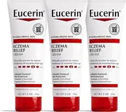 Eucerin Eczema Relief Cream, Full Body Lotion for Eczema-Prone Skin, Moisturizing Eczema Cream, Body Moisturizer, Multi-Pack, 8 oz. Tube (Pack of 3)