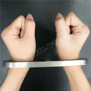 New Stainless Cangue Fixed Handcuffs Binding Wrist Cuffs Restraint Shackle