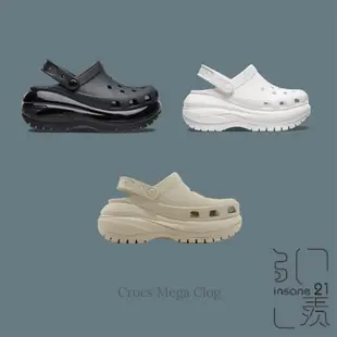 CROCS MEGA CRUSH 光輪 厚底 6CM 洞洞鞋 卡駱馳【Insane-21】