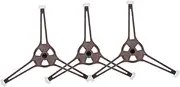 3pcs Microwave Turntable Holder Triple Arm Rotating Support Base for Glass Plate Roller Height Easy to Clean Tray Steady Operation for Efficient Heating