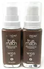(2) Loreal True Match Super-Blendable Foundation New 1.0 fl oz W10.5 - Warm Deep