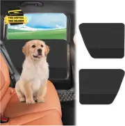 2PCS Car Door Protector for Dogs with Net Storage Pockets,Anti Scratch Dog Car D