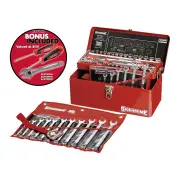 Sidchrome SCMT45344B - Tool Kit - 69 Piece AF/Metric - Plus Bonus Screwdrivers & Adjustable Wrench