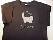 Long hair Persian Kitty Cat Purr Love t-shirt Choice of color and size
