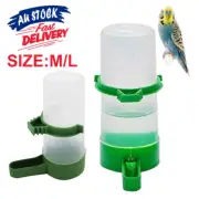 4 Plastic With Feeder Clip For Pet Bird Drinker Green Aviary Water Bottle Budgie