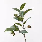 Artificial Silk Australian Native Eucalyptus GUM NUT Greenery Spray - Green (...
