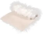 OHPHCALL Fluffy Nail Art Live Broadcast Background Mat Soft Photo Prop Rug for Nail Supplies