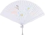 Hand Fan Folding Hand Fans, Handheld Fan with Bags and Tassels, for Home Decoration, Bridal Dancing Props