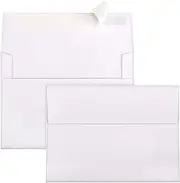 Outdoramic A6 Envelopes Self Seal 500 Pack - 4.75x6.5 White Invitation Envelopes Bulk for 4x6 Postcard, Wedding, RSVP, Thank You Notes, Announcements, Greeting Cards, Photos