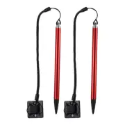 2pcs Resistive Touch Screens Pen Spring Resistive Pen, Red