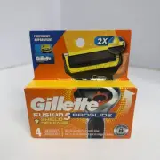 Gillette Fusion 5 Proglide Shield Defense Blade Refills - 4 Cartridges