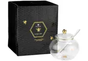 Ashdene Honey Bee - Glass Sugar Bowl With Spoon