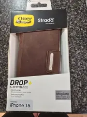 NEW OtterBox Strada Case For iPhone 15 - Espresso Brown *AU STOCK*
