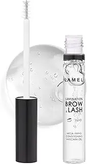Lamel Brow Designer Mega Fix Gel - Transparent & Clear Gel Texture - Lamination Effect - Shapes & Fixes Eyebrows - Cruelty Free