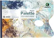 G83513 Tear-Away Paint Mixing Palette - 25 Sheet Detachable Paper Palette for Oil, Acrylic & Watercolor - Non-Stick Artist Color Mixing Pad (1)