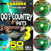90's COUNTRY VOL-3 Chartbuster 5088 Karaoke CD+G 3 DISC BOX SET NEW w/ song list