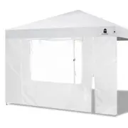Sunshade Sidewall SunWall with Door and Window for 10×10 Pop Up Canopy Straig...