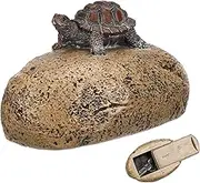Turtle Garden Statue Key Hider Concealed Fake Rock Key Case Outdoor Key Storage Box Swift Access for Spare Keys Charming Garden Decor