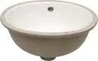 Undermount Bathroom Sink Oval - 16"X13" White Porcelain Ceramic Oval Vessel Sink