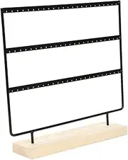 [RYEPOLNIX] decorate desktop display stand jewelry storage organizer Mermaid earring tree props jewelry rack black metal earring holder Storage rack jewelry stand necklace stands/256/204