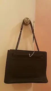 BVLGARI WOMENS BLACK LEATHER HANDBAG NEW NEW NEW WITH TAGS COLOR BLACK