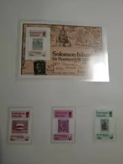 Islas SALOMON Scott# 393-396 ** MNH Sir Rowland Hill 1979